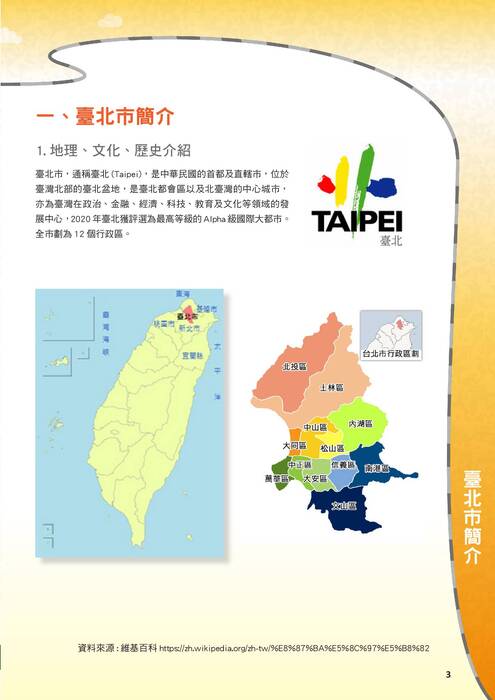 2025國際教育交流聯盟-第一區臺北市參訪手冊電子書